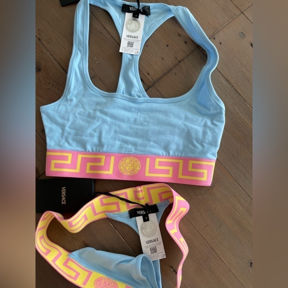 Versace topeka underwear in blue pastel pink NWT XS - Picture 6 of 6